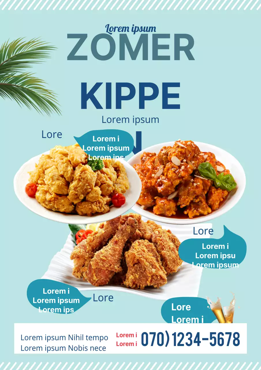 Promoot een nieuw zomermenu met een foto van een verfrissende limonade met muntsmaak