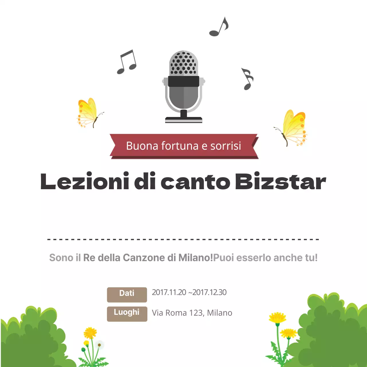 Lezioni di canto Bizstar