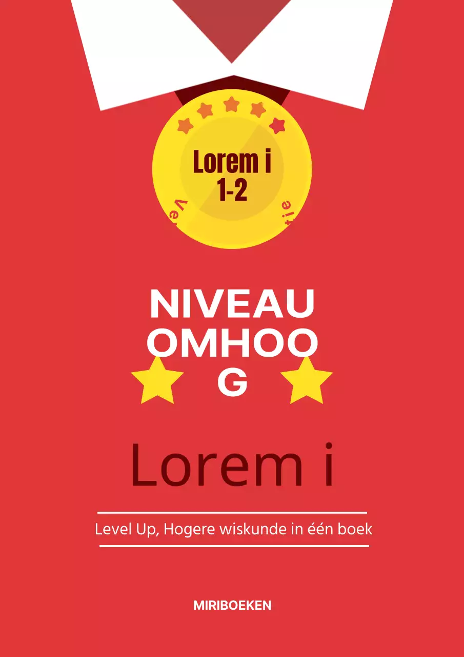 Eenvoudige wiskundeboeken in rood en geel