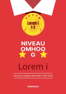 Eenvoudige wiskundeboeken in rood en geel