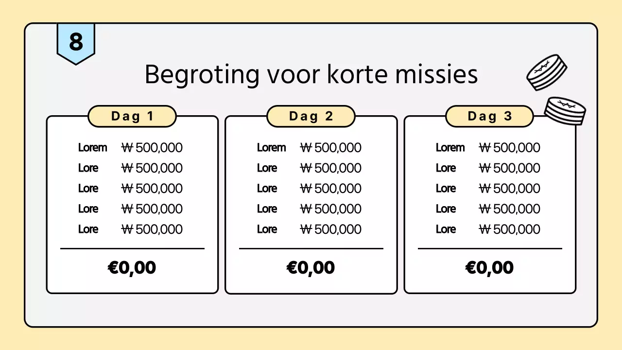 Een strakke, pastelkleurige kerkzomermissiebrochure