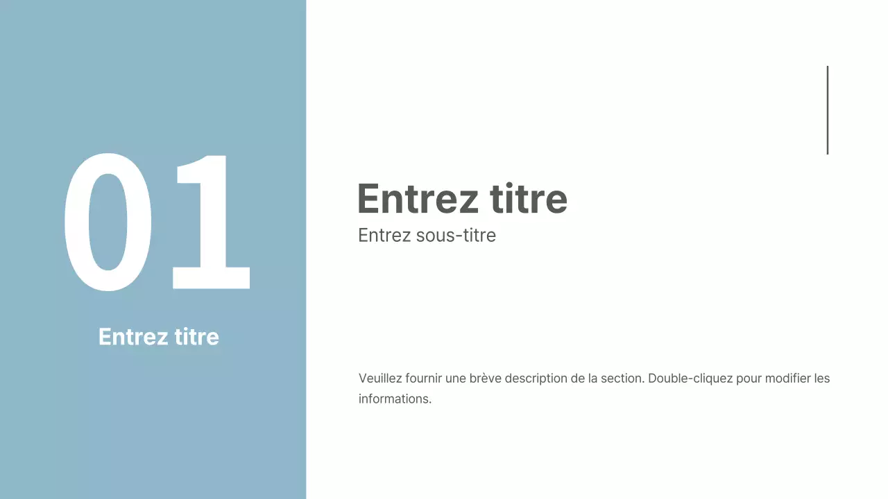 Présentations concises