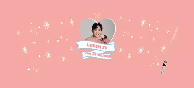 Roze schattige celebrity merchandise papieren bekers