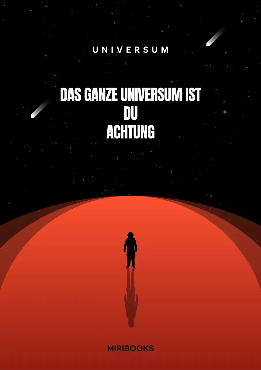 Einfacher Bucheinband in Schwarz und Rot