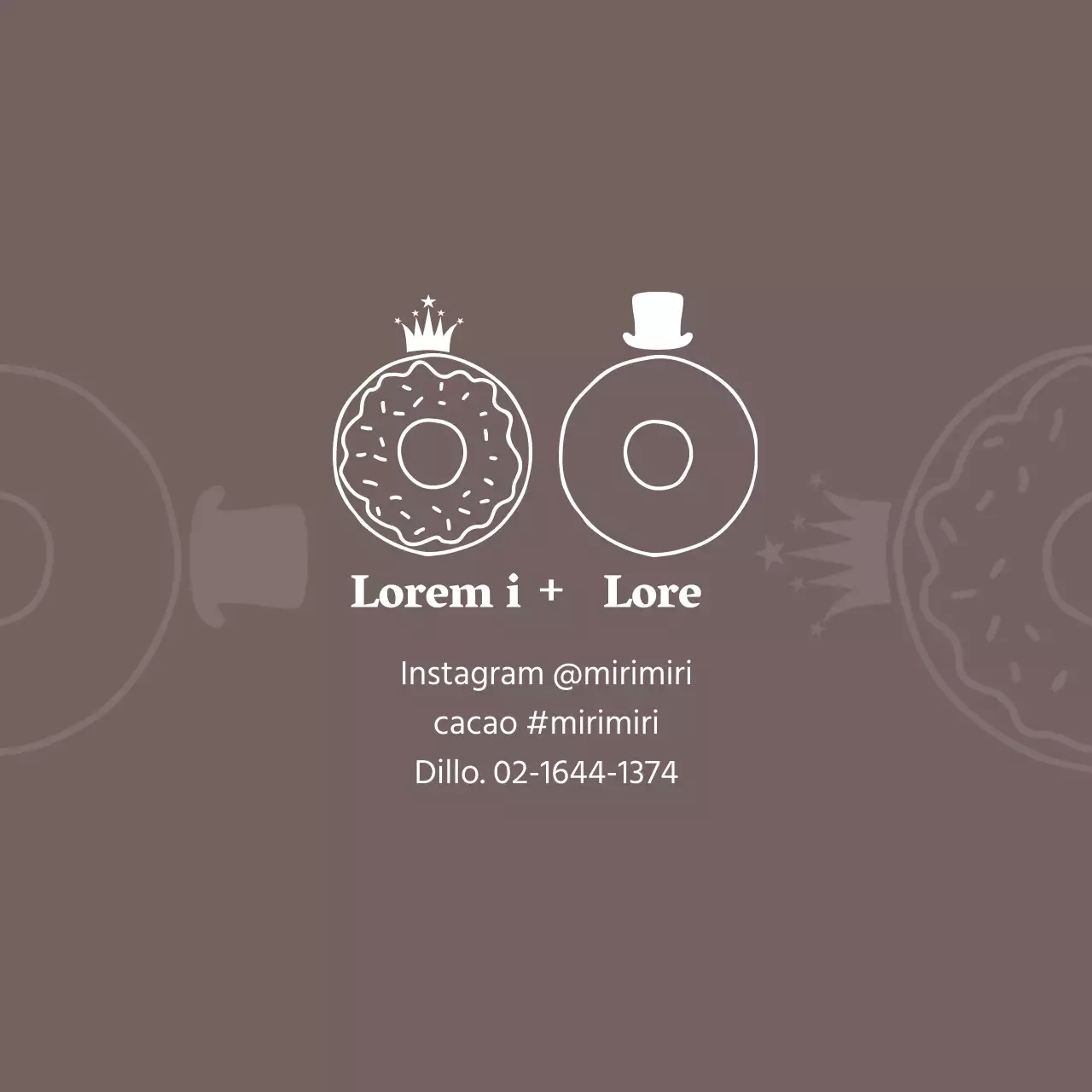 Promuovere la panetteria Brown Illustrated Cafe