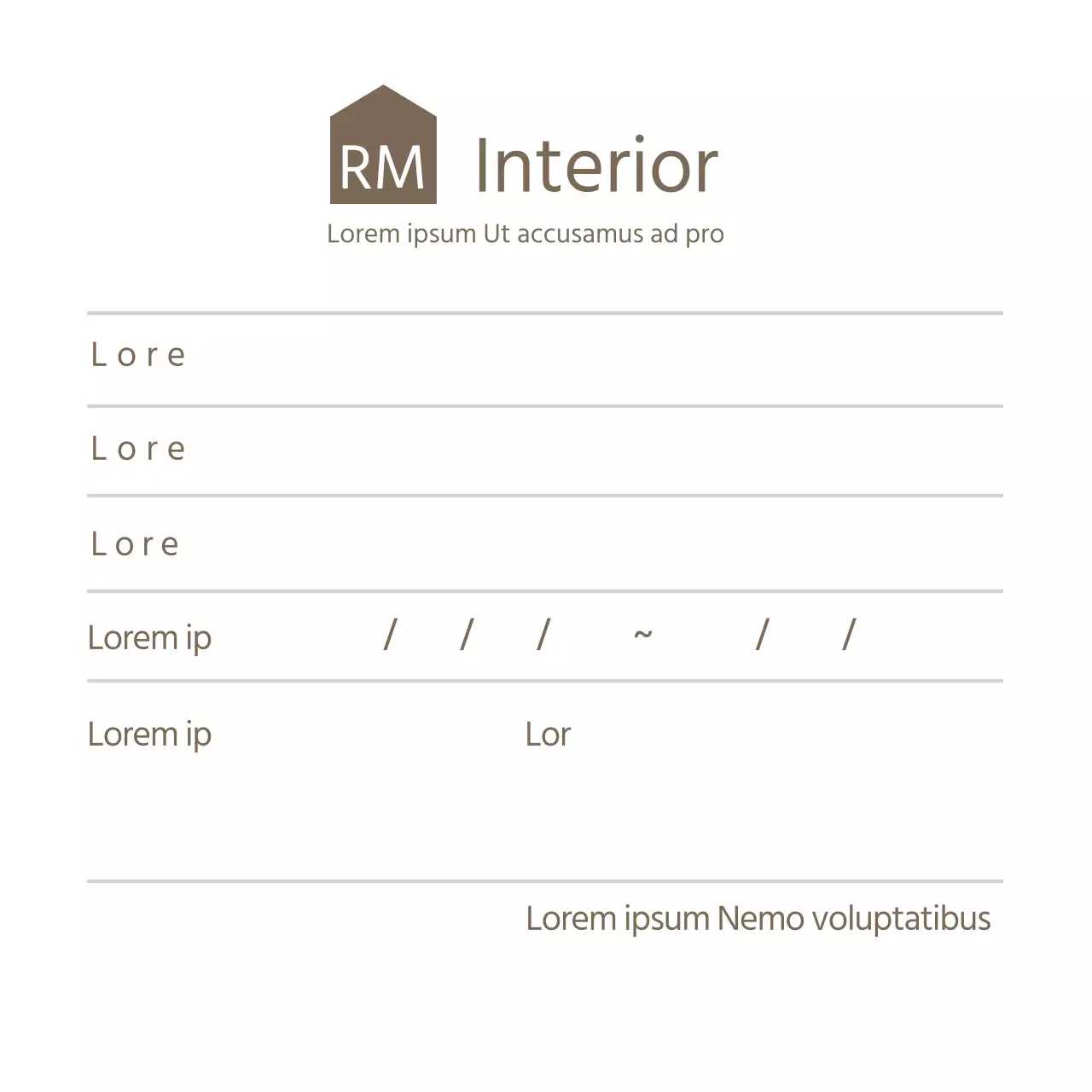 ícone castanho notas interiores simples