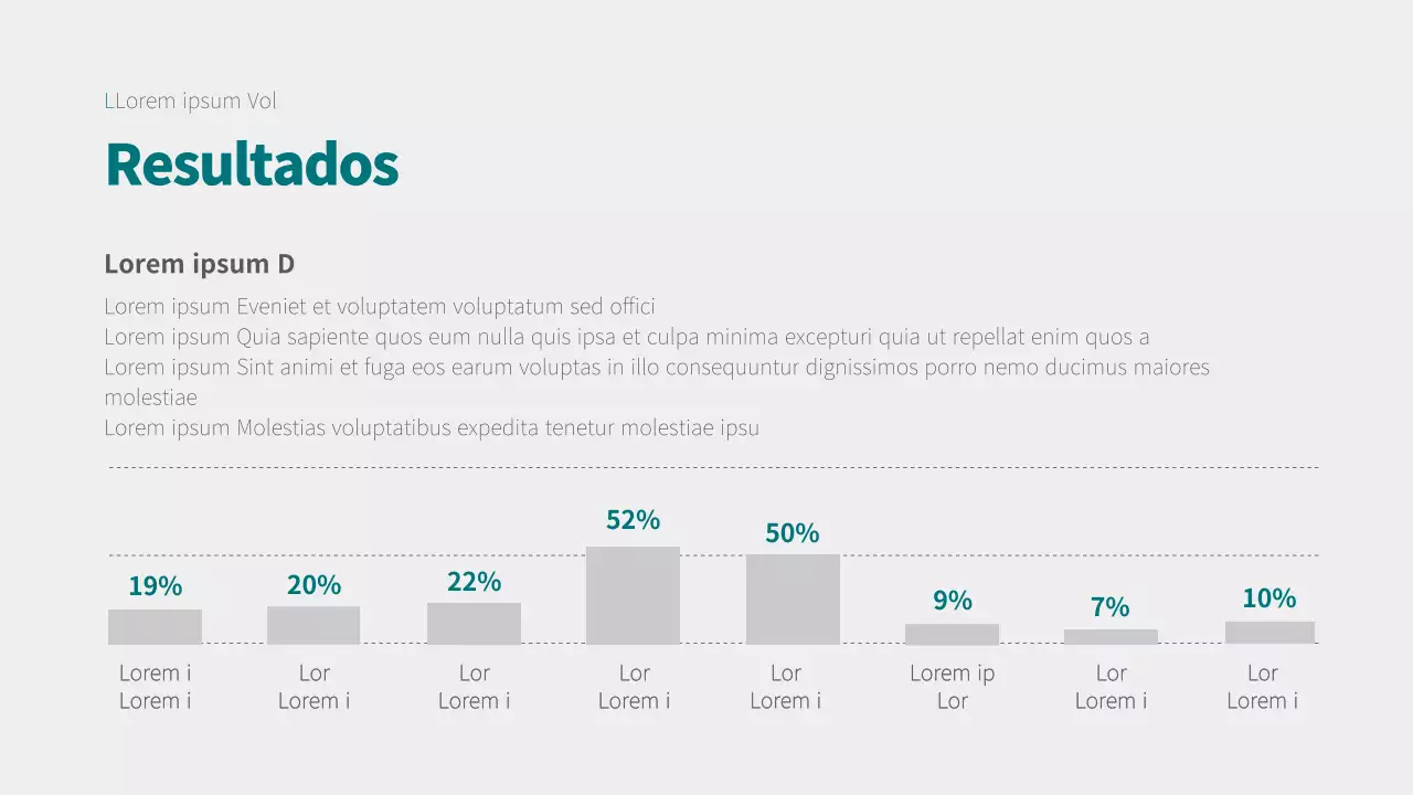Infografía de gráfico de columnas con concepto gris y turquesa