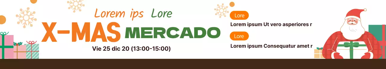 Ilustración roja Promoción navideña de la iglesia