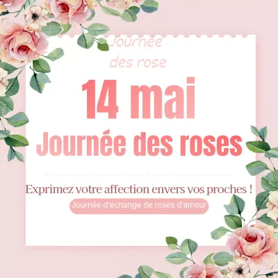 Sentiments de printempsJournée de la roseDesign
