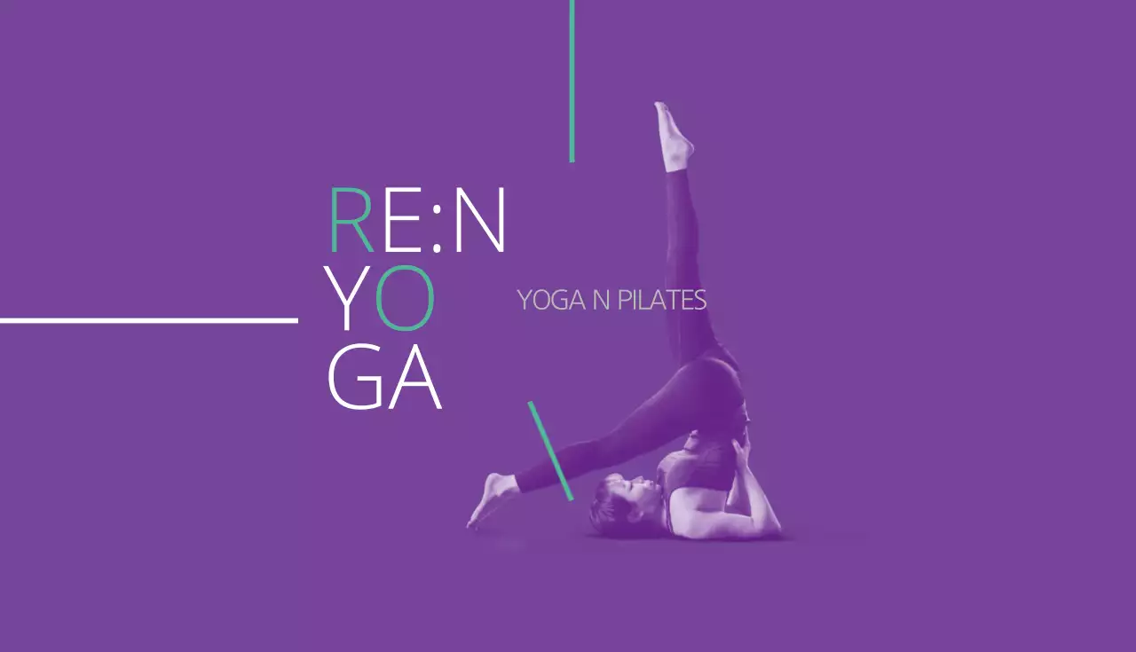 紫 モダン ヨガ 名刺