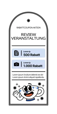 Cute und Hip-Kaffeebecher in weiß und hellblau schwarzen Charakter-Stil Überprüfung Veranstaltung Ankündigung