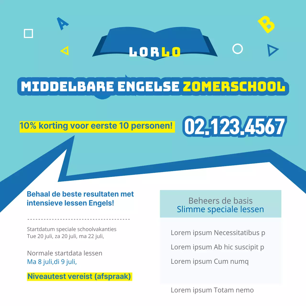 Middelbare Engelse zomerschool