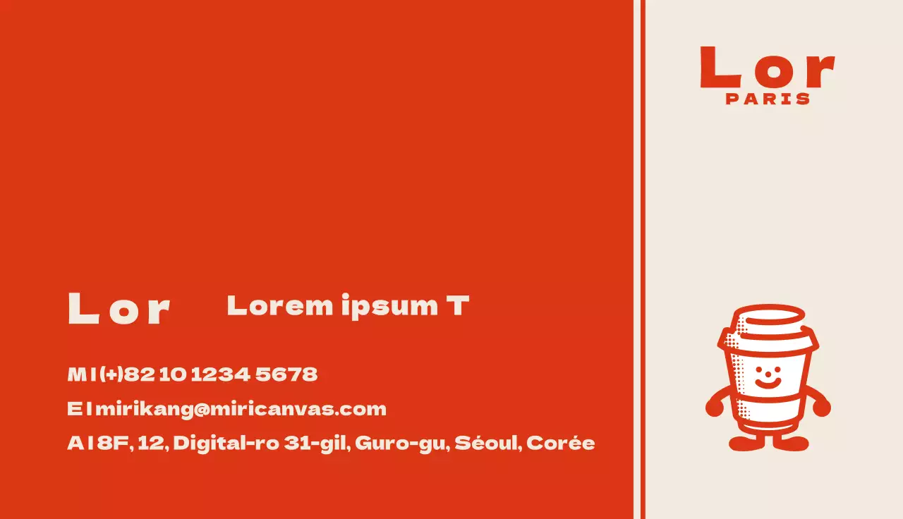 Les personnages du café rétro de Red Orange