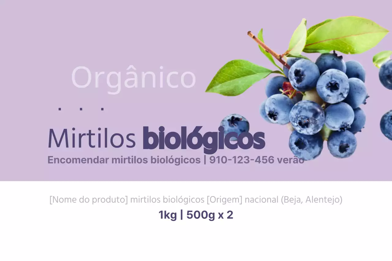 Mirtilos biológicos