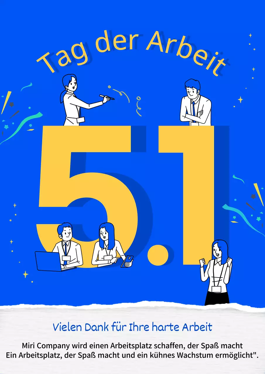 Blaustichiges Cartoon-Illustrationskonzept für den Tag der Arbeit Tag der Arbeit