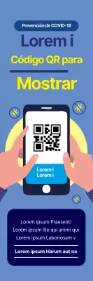 Pulcras etiquetas azules ilustradas de registro de coronavirus