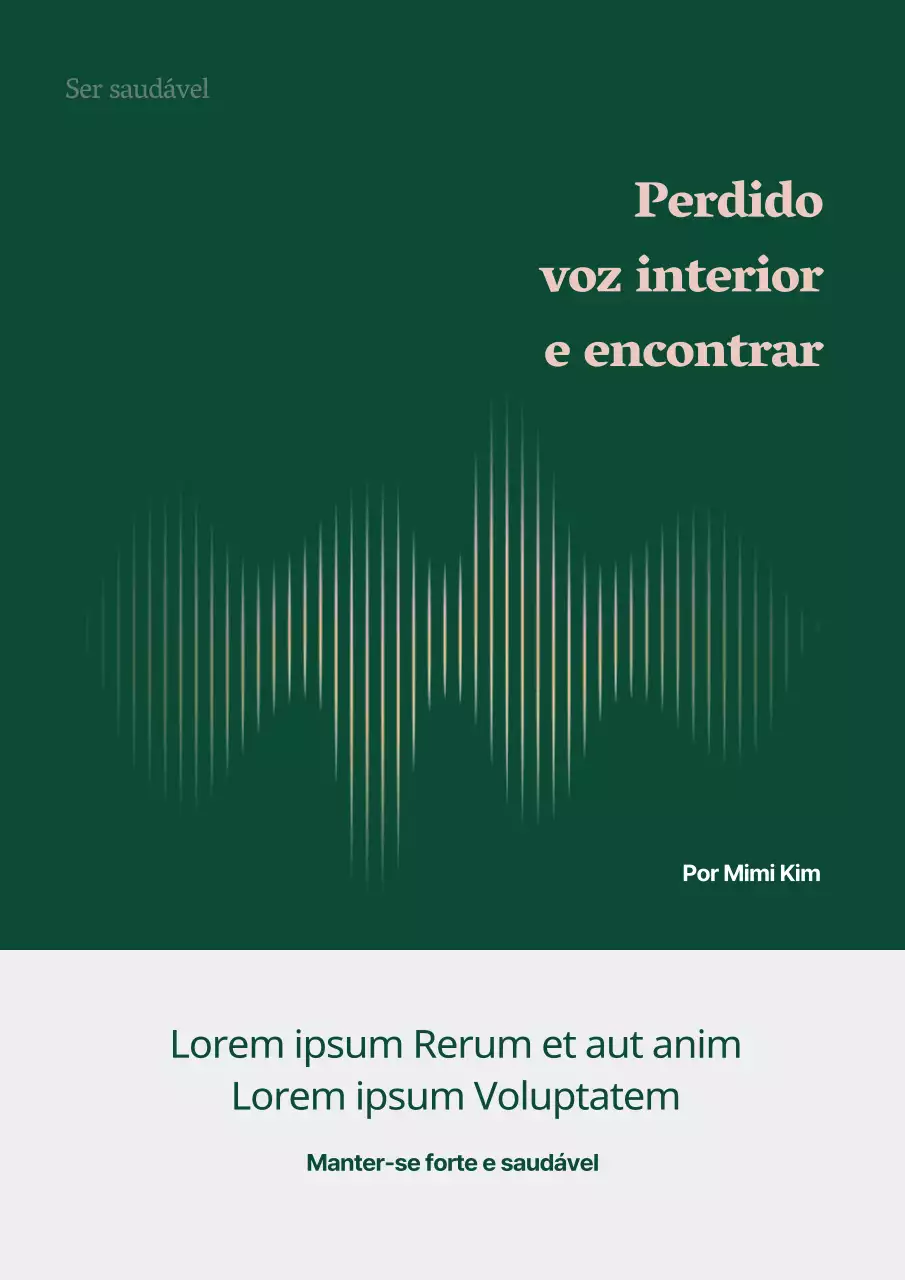 Ensaio de psicologia sobre o conceito de controlo de volume em verde