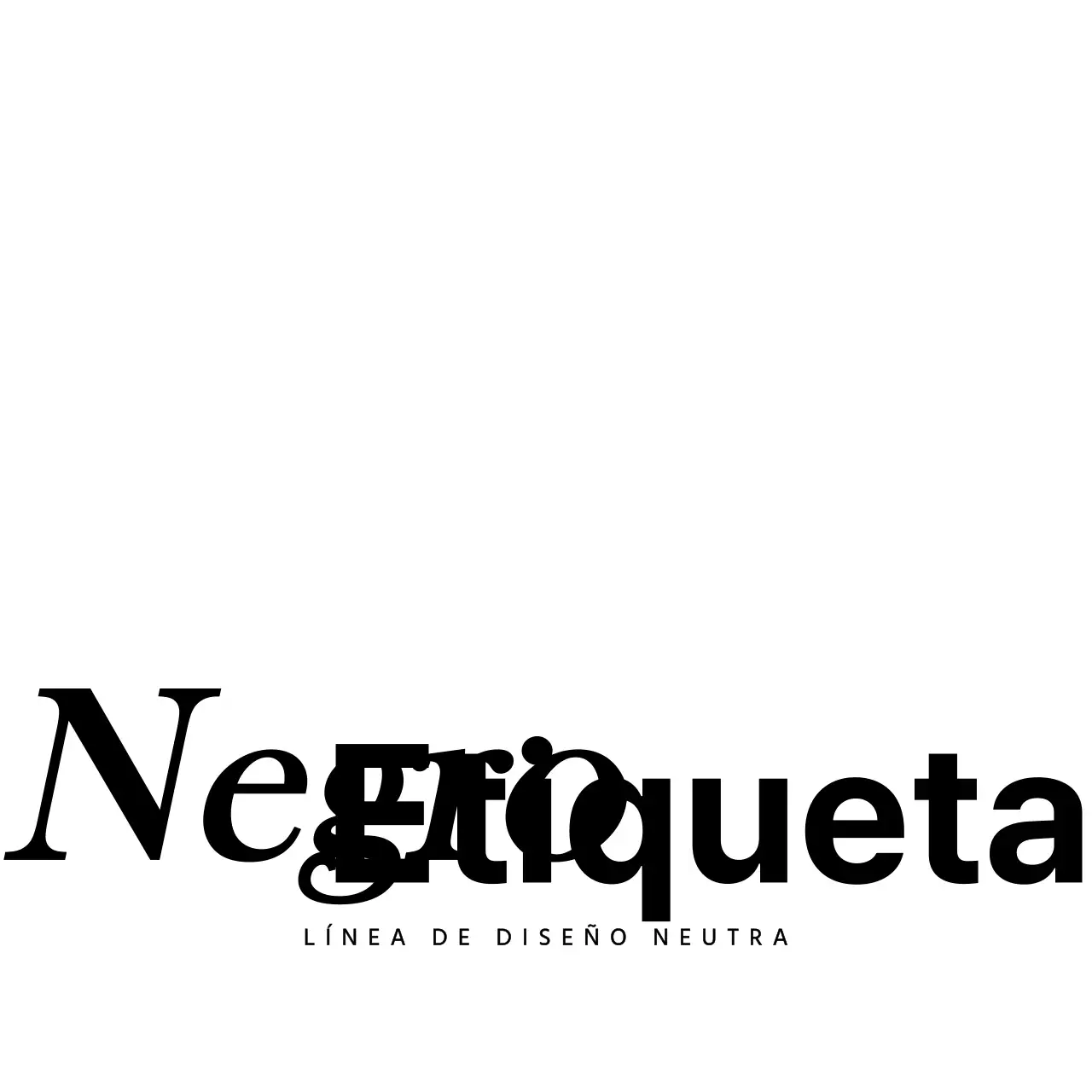 Diseñar un logotipo negro, sencillo y con mucho texto para una tienda de ropa