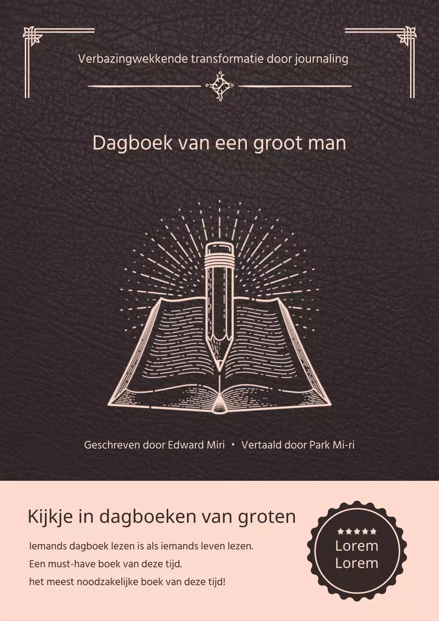 Het zwart-roze dagboek van een groot man Praktijkboek