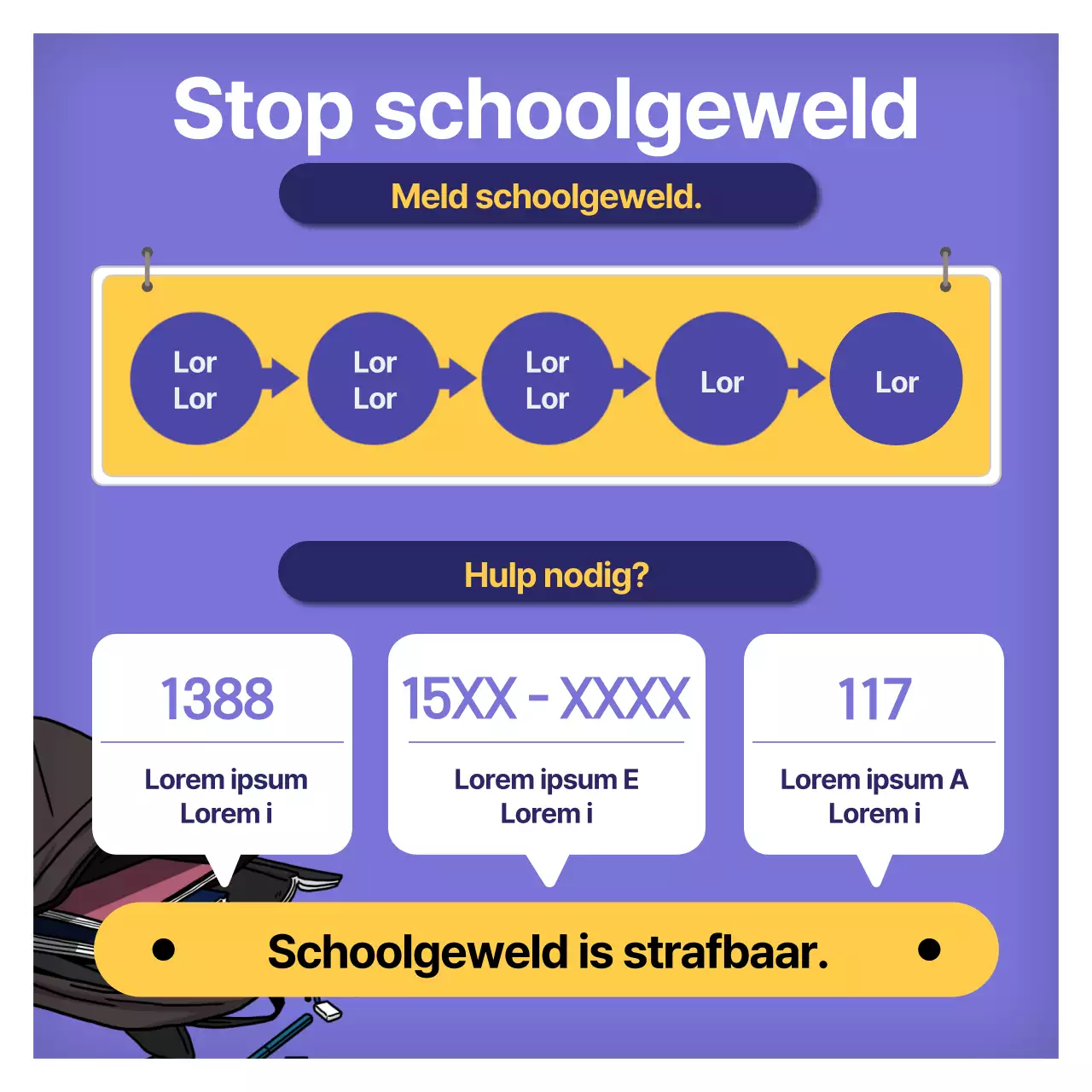 Een campagne voor sociale doelen met een blauwe twist