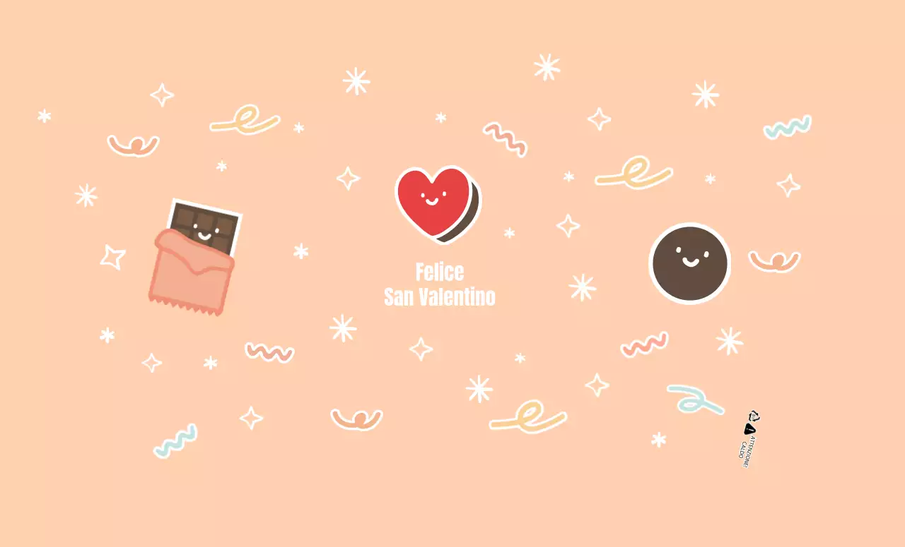 Tazze di carta al cioccolato rosa di San Valentino