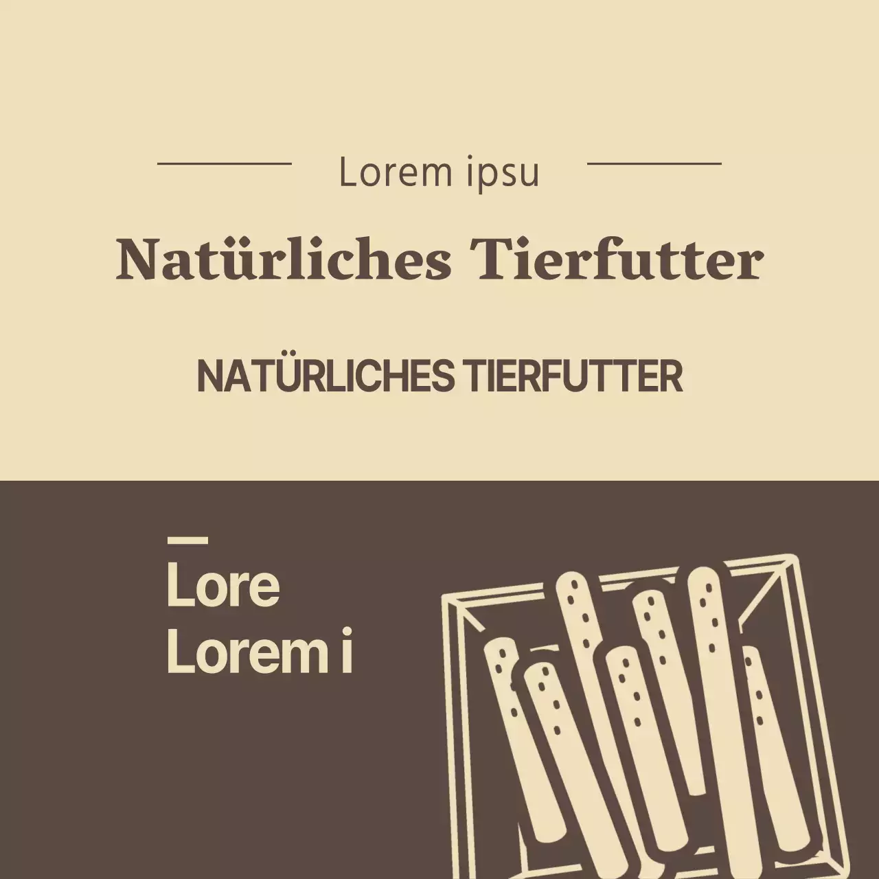 Natürliches Tierfutter