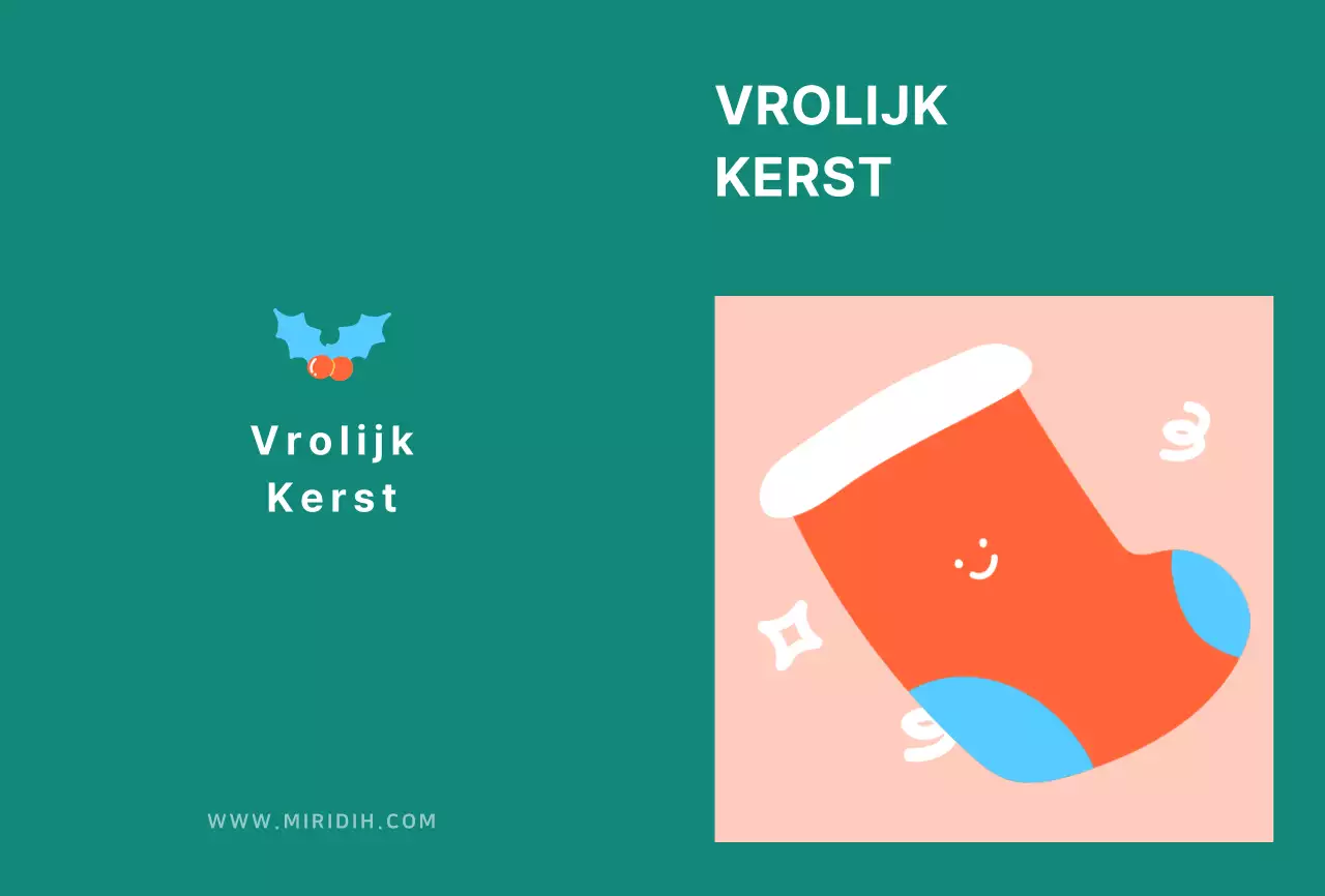 Turquoise Schattige Kerst Sokken Kerst Ansichtkaarten