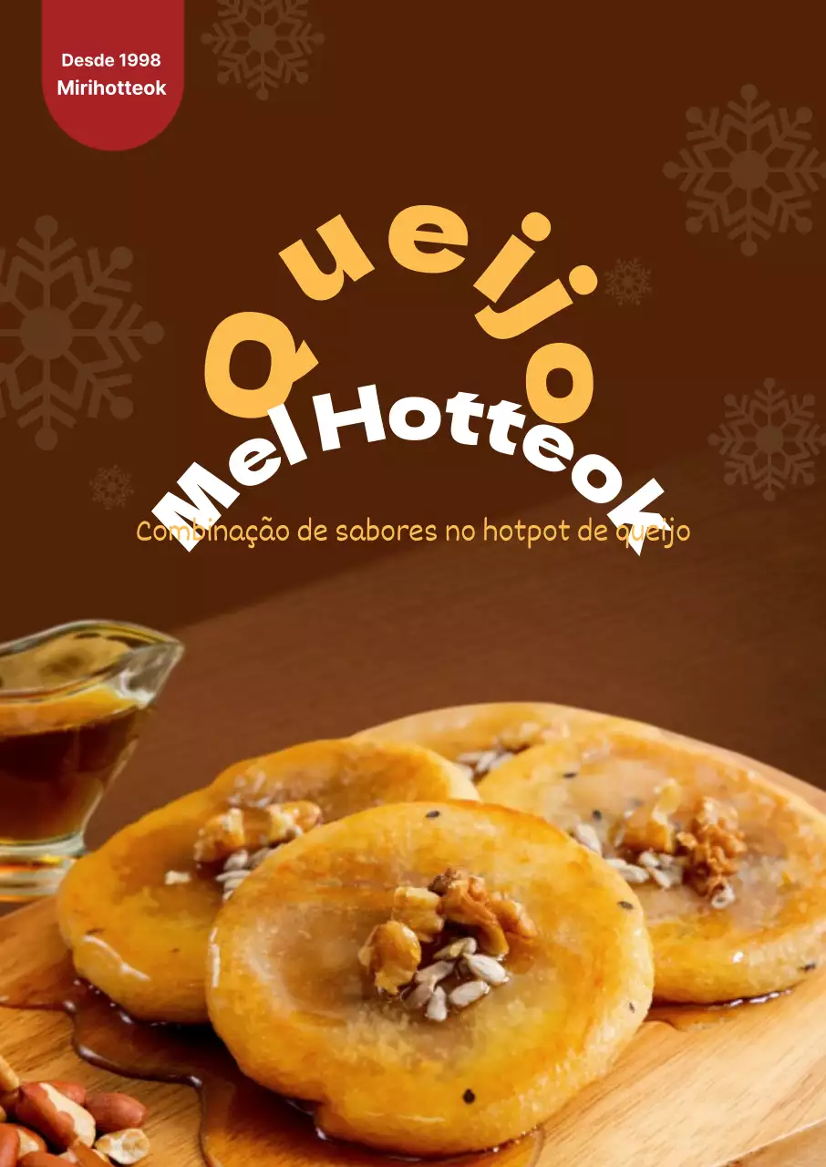Castanho Amarelo Foto Lanche de inverno Hotteok