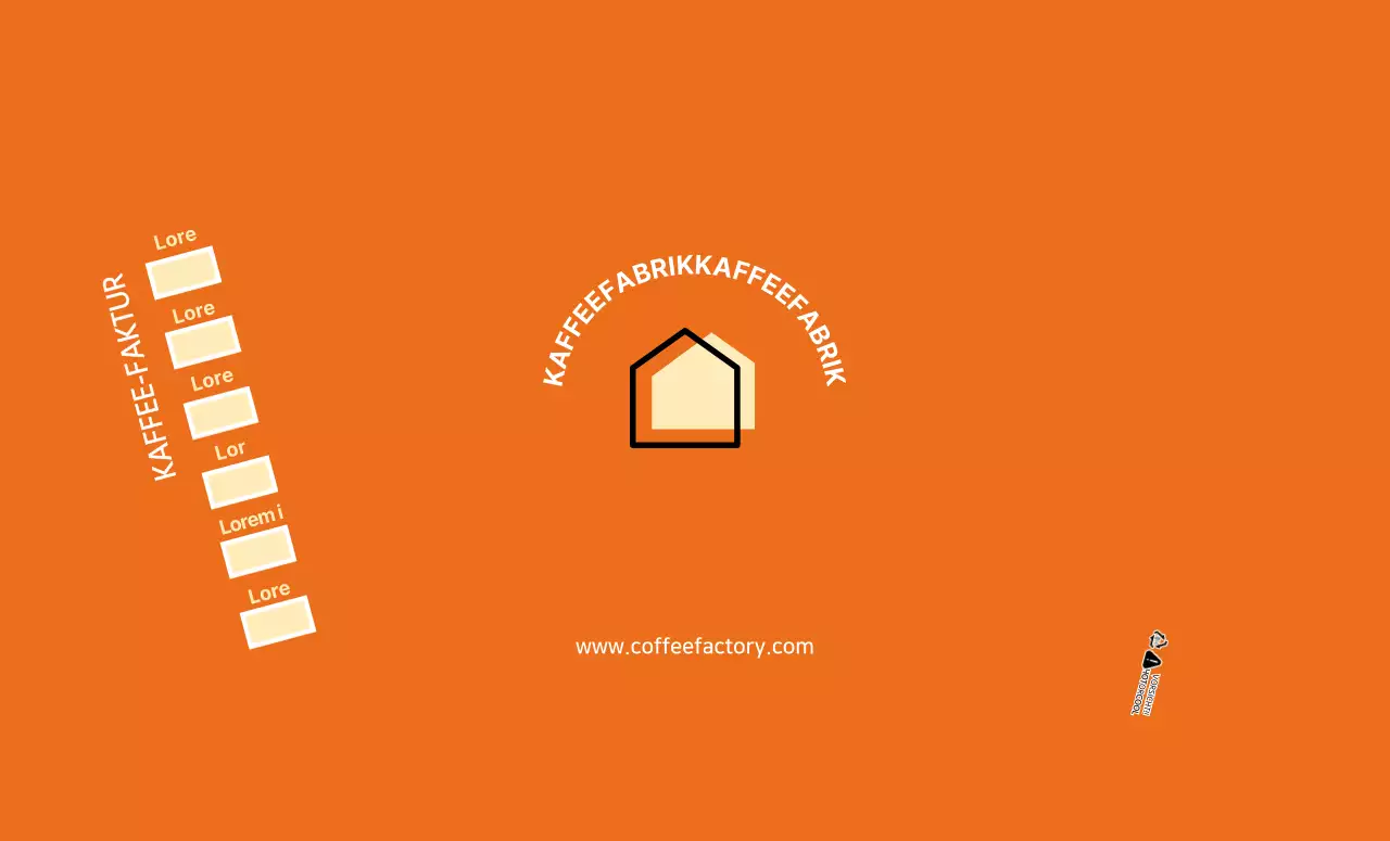 Orange moderne Cafe-Pappbecher