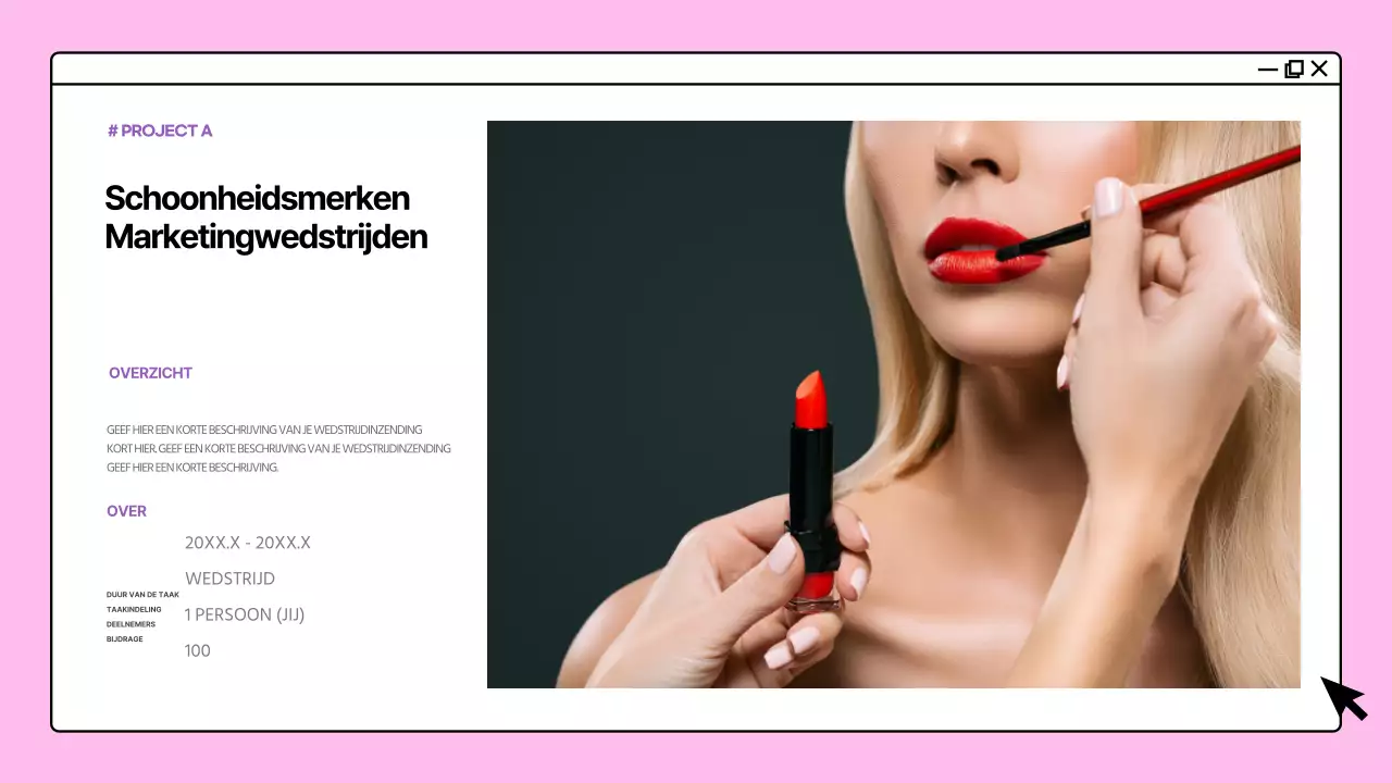 Portfolio met kleurrijke concepten voor computerschermen