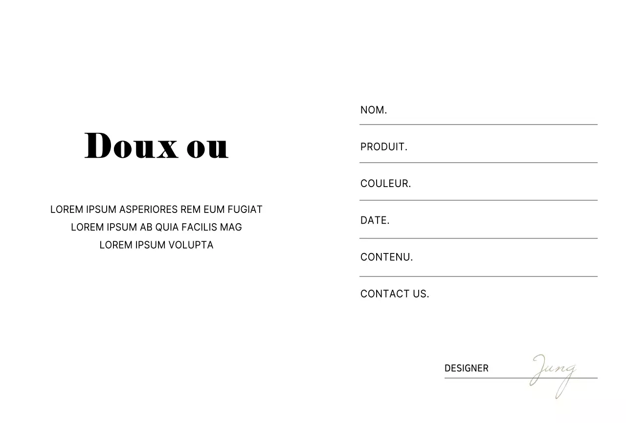 Carte de garantie de bijoux simple bleu clair Carte postale