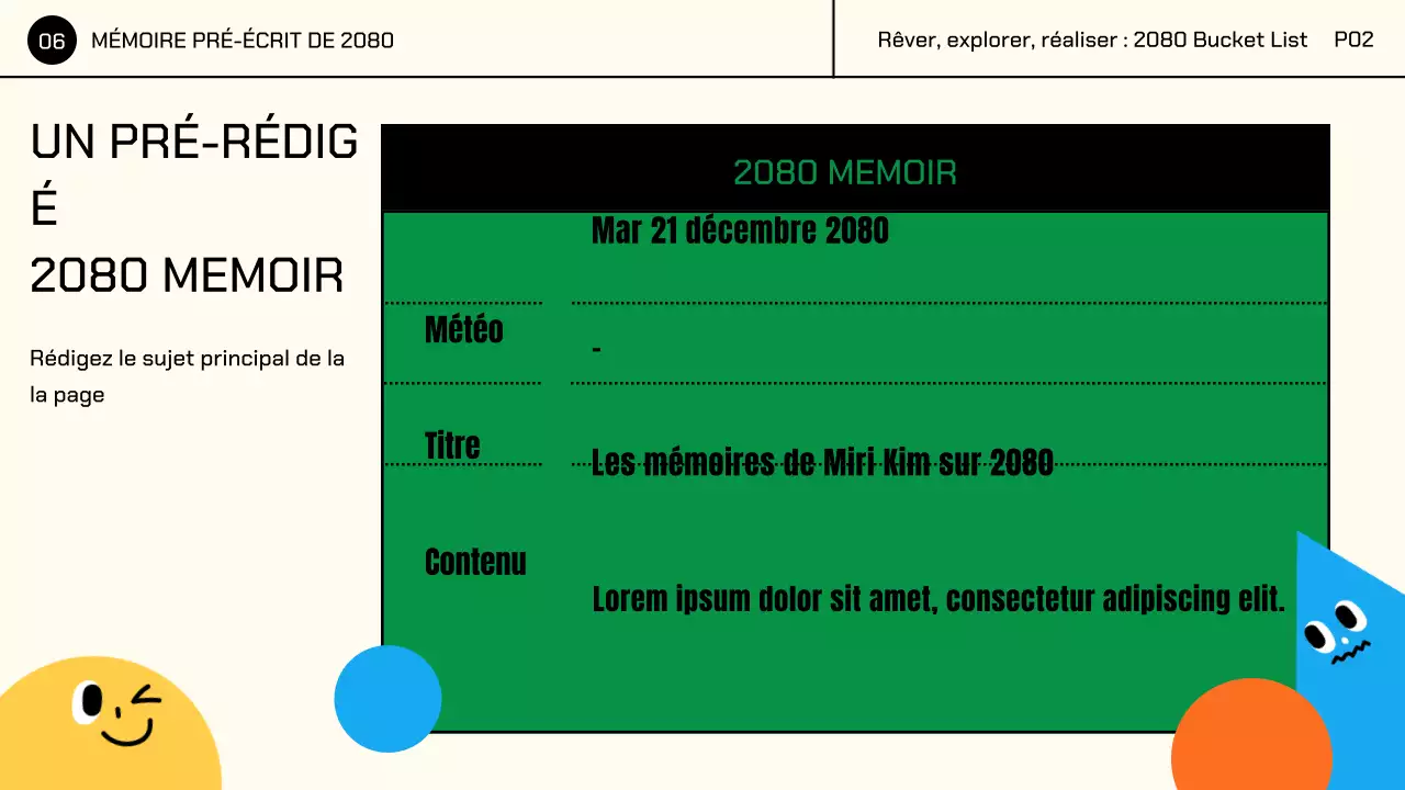 Yellow Colourful Cute Character Illustrations Bucket List