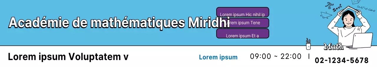 École de mathématiques bleues