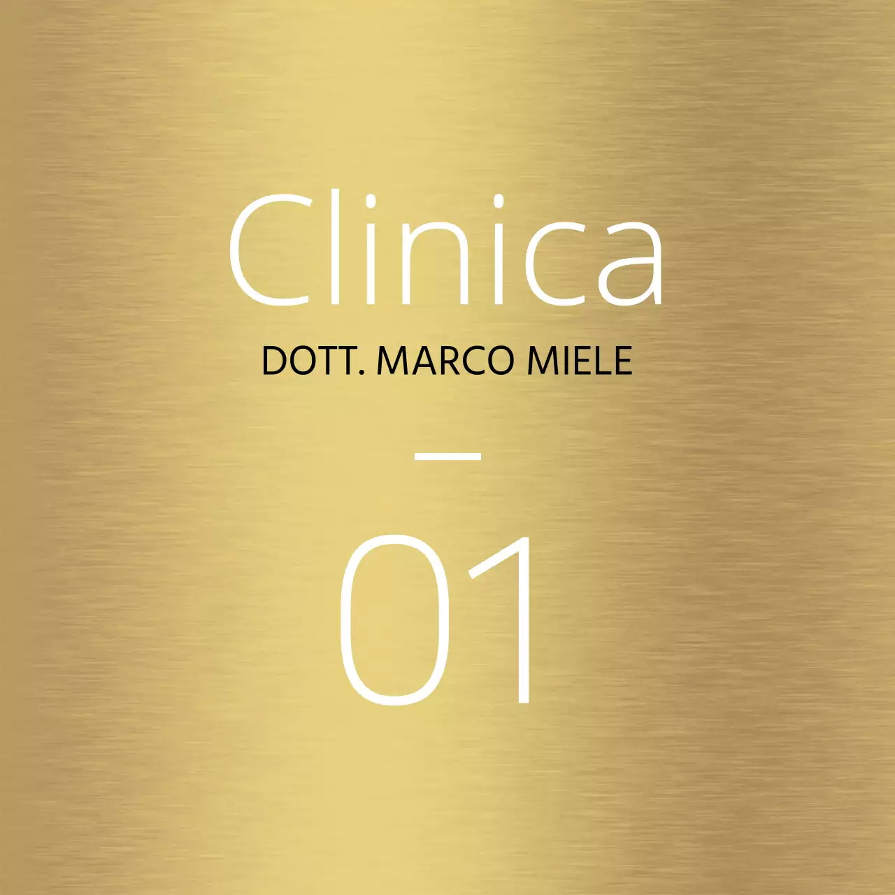 Design semplice della guida ai luoghi con linee bianche e nomi di luoghi ospedalieri