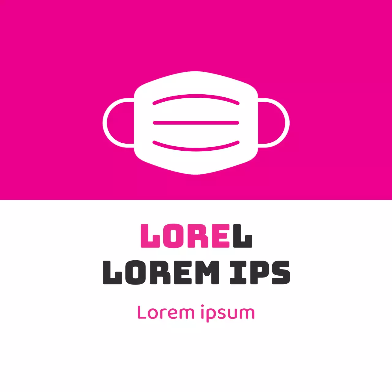 Hoe draag je een roze geïllustreerd coronamasker?