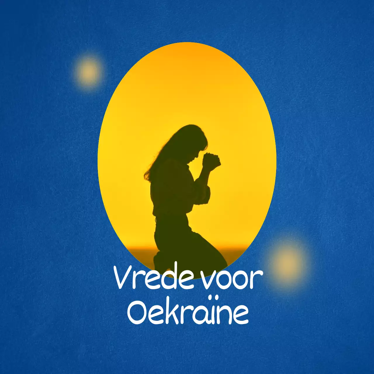 Een eenvoudige oorlog van blauwe en gele tegenpolen