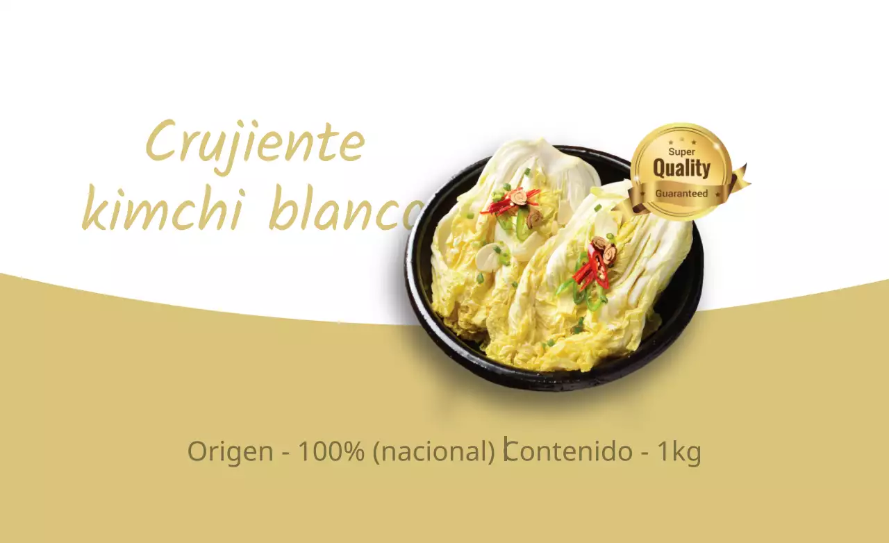 Kimchi blanco crujiente