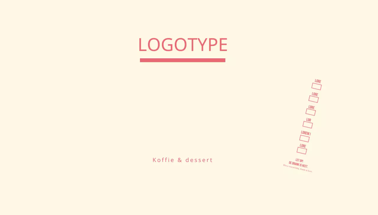 Geel Roze Eenvoudige Tekst