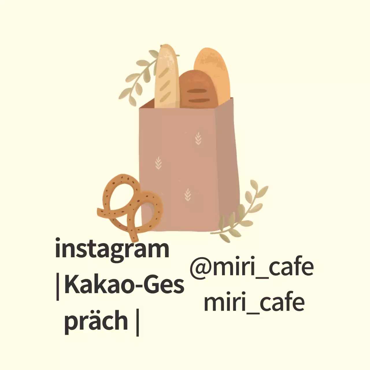 Hellgelbes illustriertes Cafe-Etikett