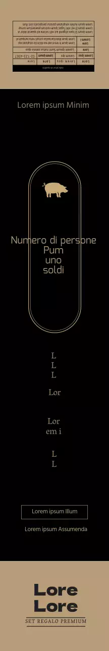 Set regalo di lusso in oro nero