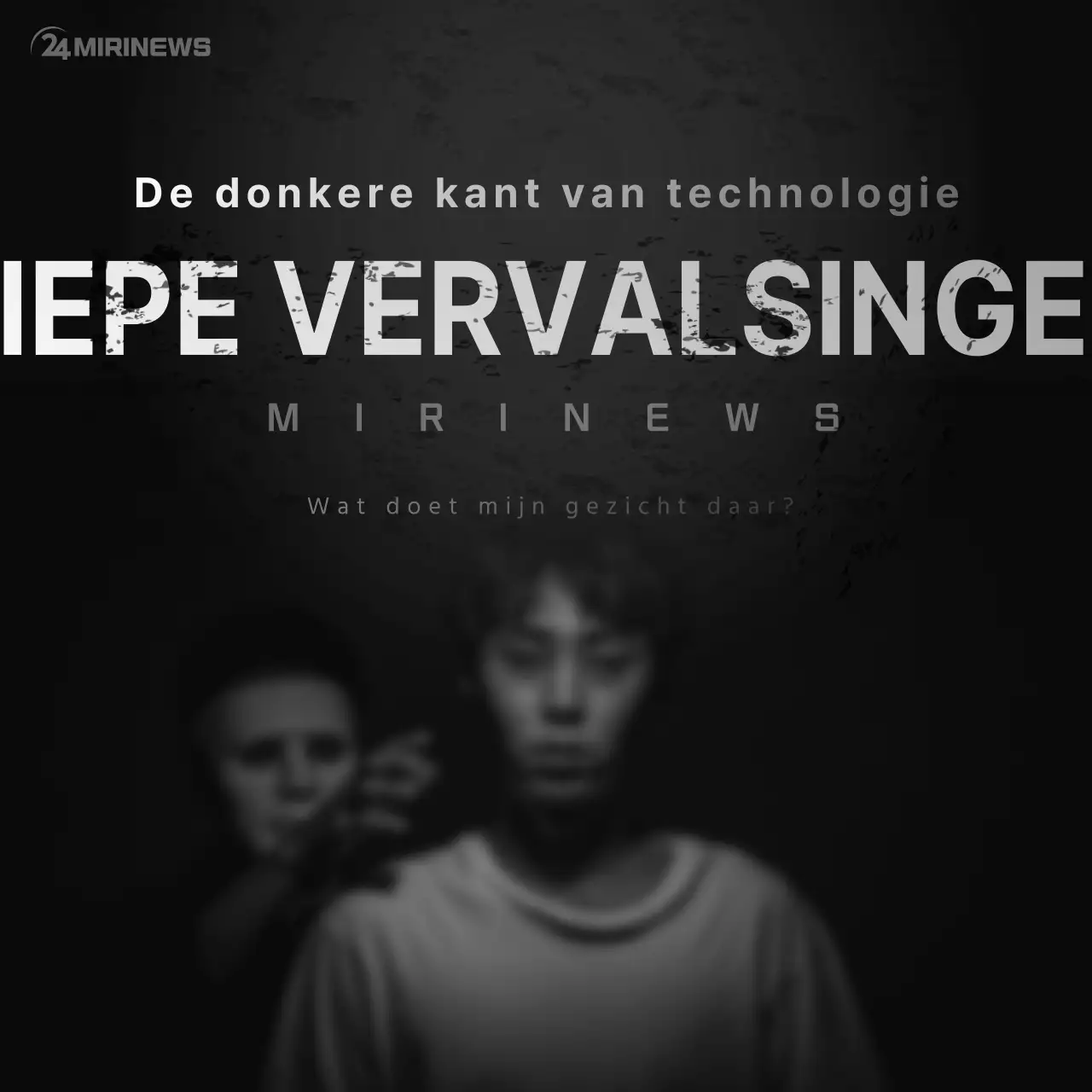 Neutraal deep-fake kaartnieuws