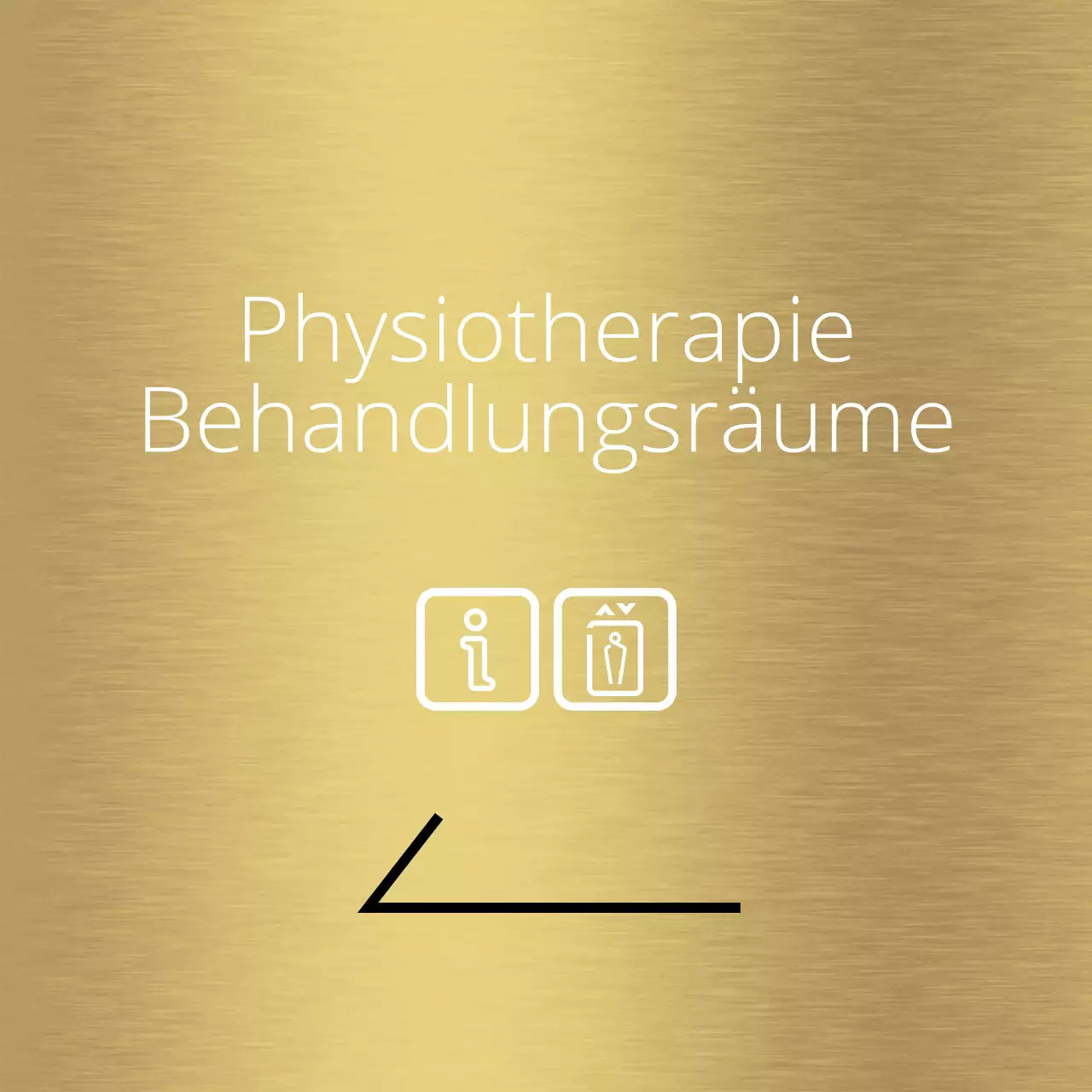 Einfache Gestaltung des Ortsführers mit weißen Linien und Ortsnamen von Krankenhäusern