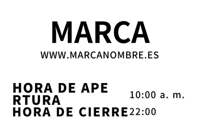 Papel negro sencillo para rotular el nombre de la marca