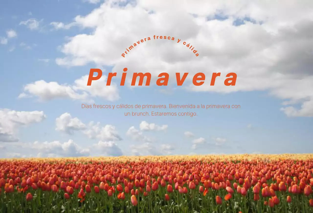 Diseño cálido y emotivo con un concepto floral primaveral