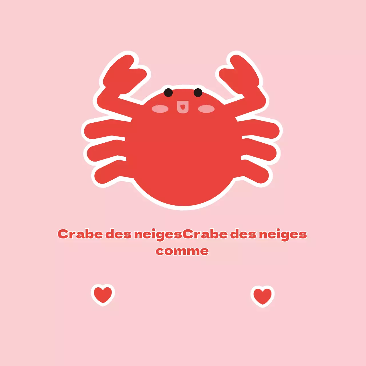 Fruits de mer Crabe des neiges