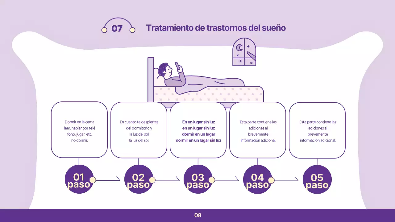 Conferencia clínica sobre hábitos de sueño sencillos de Mauve