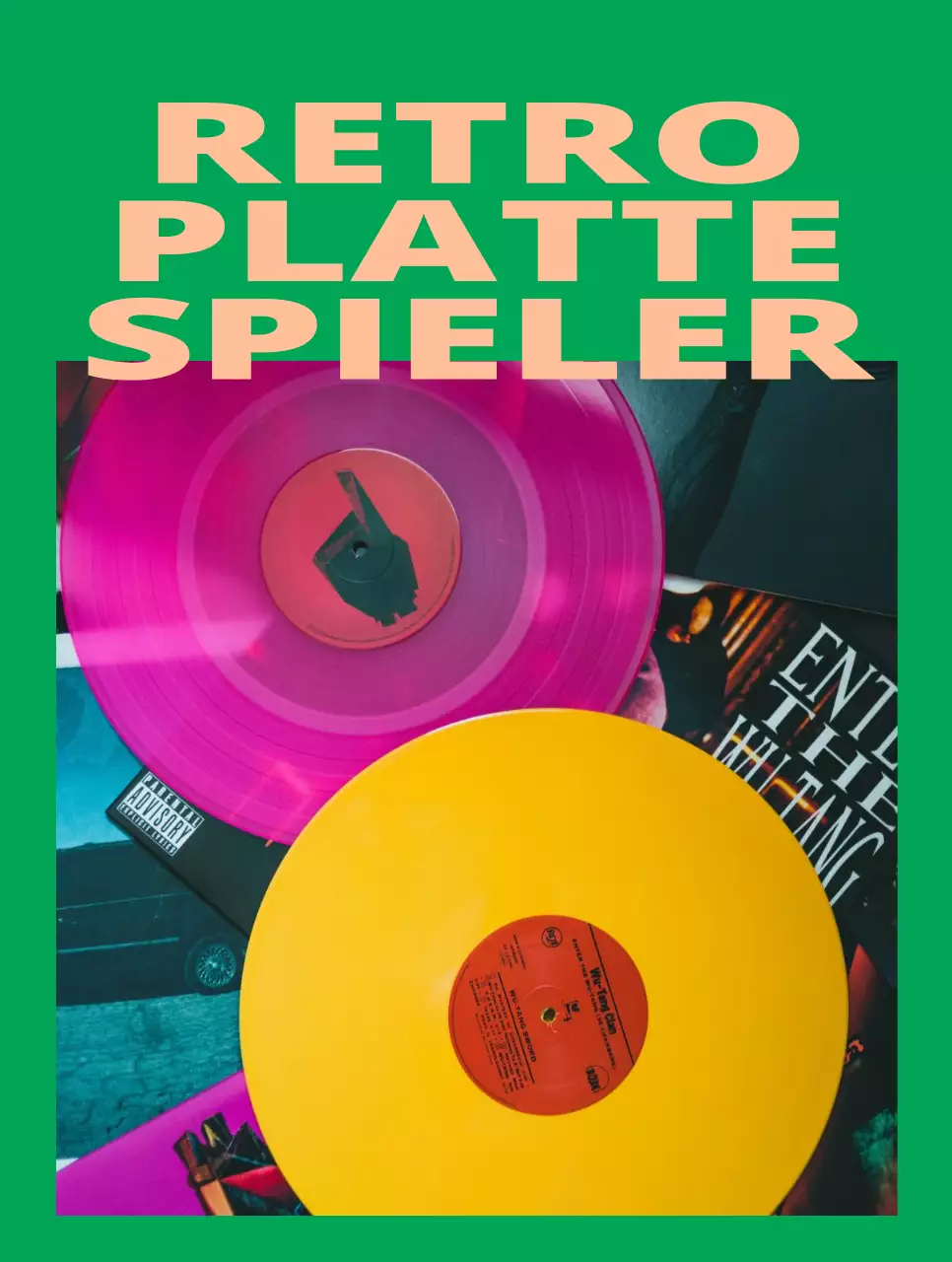 Hippe Konzeptartikel mit Rahmen und Fotos in satten, kräftigen Farben.