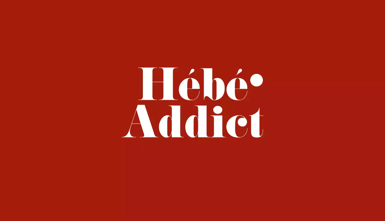 Carte de visite au style épuré avec des accents rouge foncé