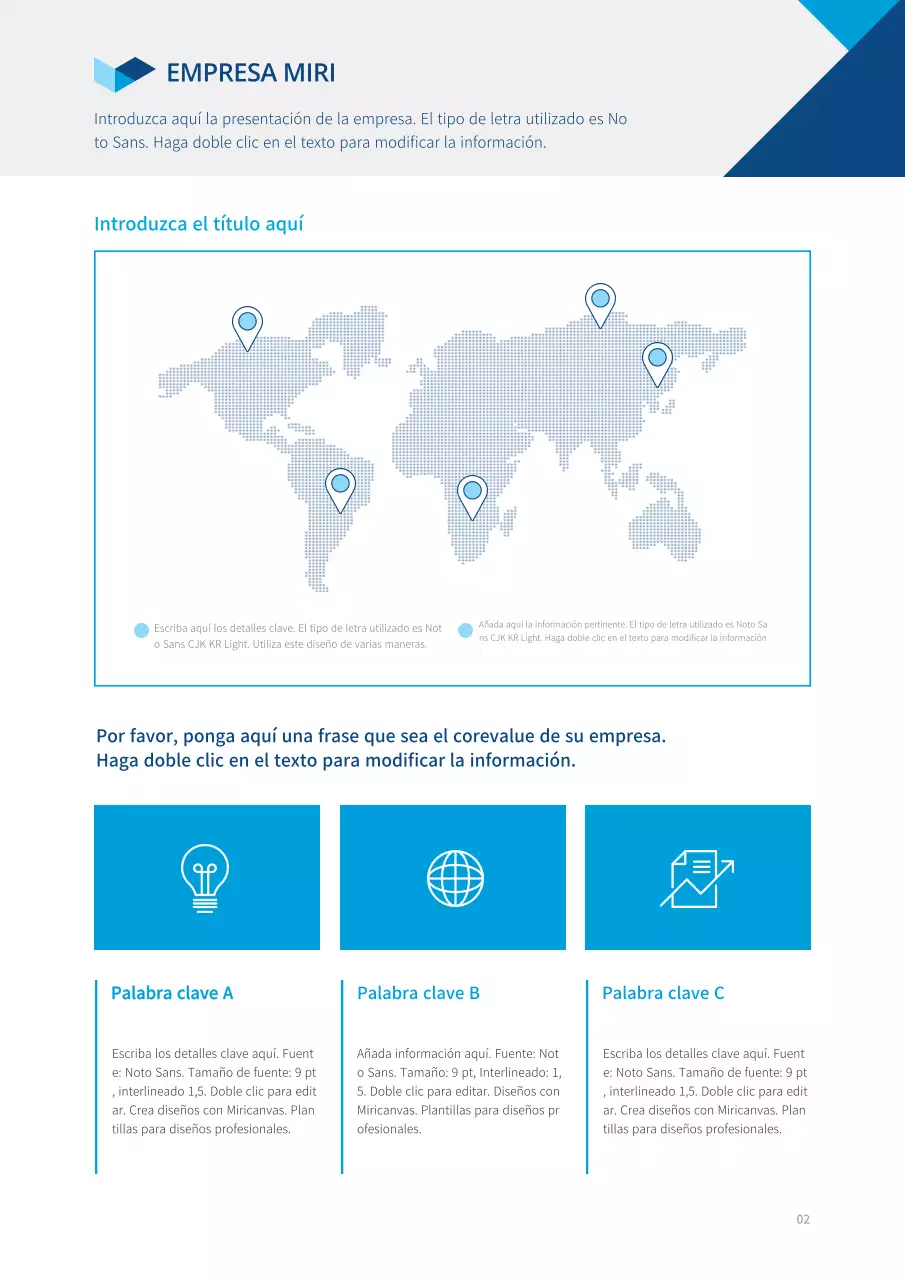 Portada del informe o formulario con formas azuladas