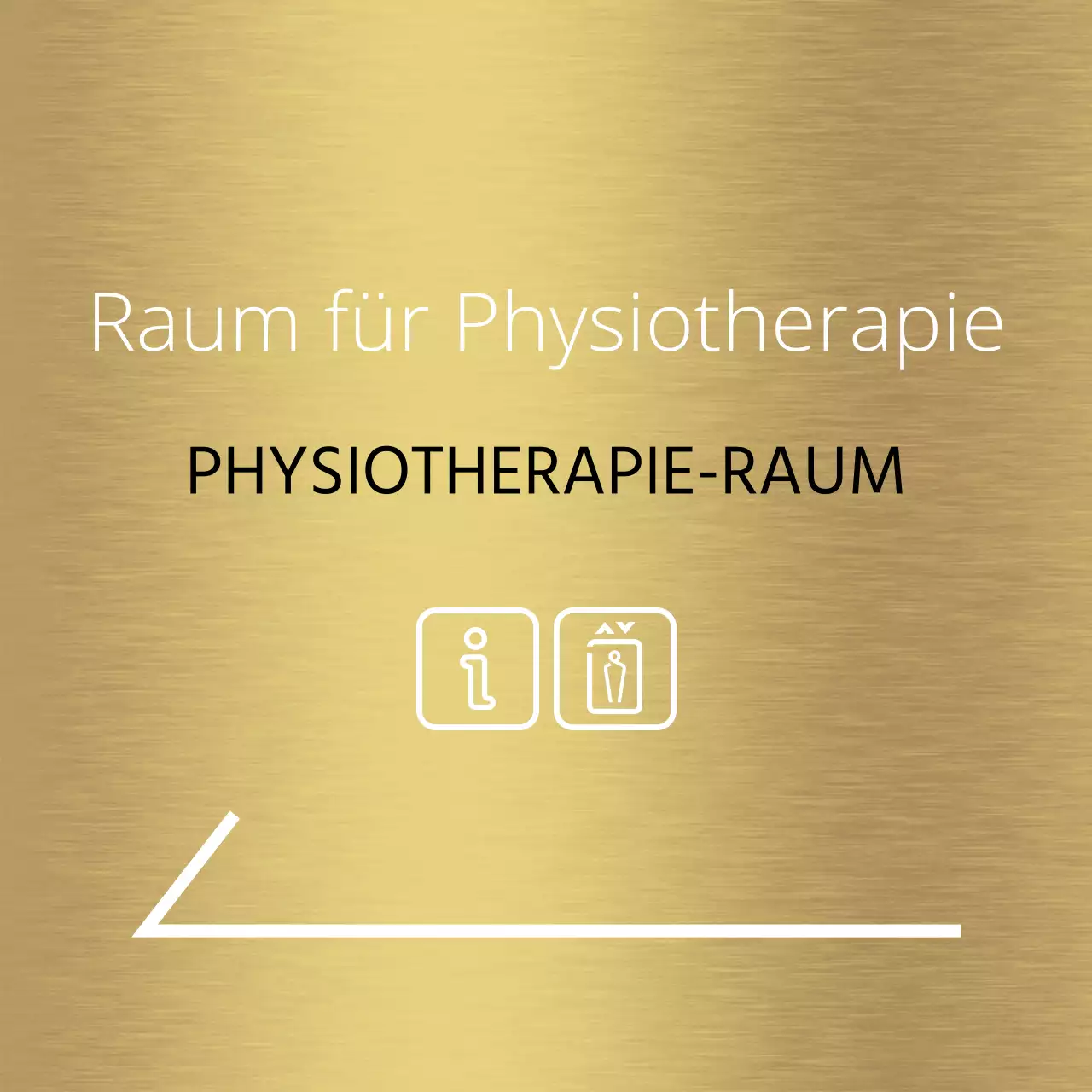 Einfache Gestaltung des Ortsführers mit weißen Linien und Ortsnamen von Krankenhäusern